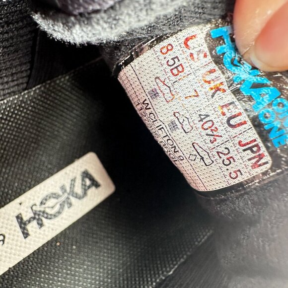 Hoka One One Clifton 9 Women Size 8.5B 1132211 BRGL Black Rose Gold Shoes - Picture 10 of 11